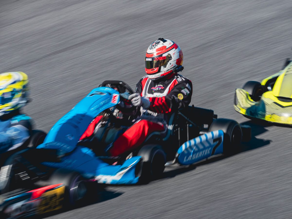 Leon Schmied in his kart – ÖTSM Speedworld Bruck a.d. Leitha 2026